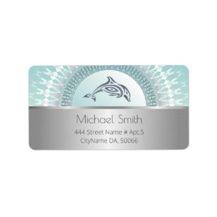 Dolphin Mandala Silver Label
