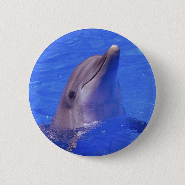 Dolphin Nose 2 Inch Round Button (Front)