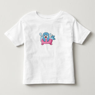 Dolphin on Bathtub Toddler T-shirt