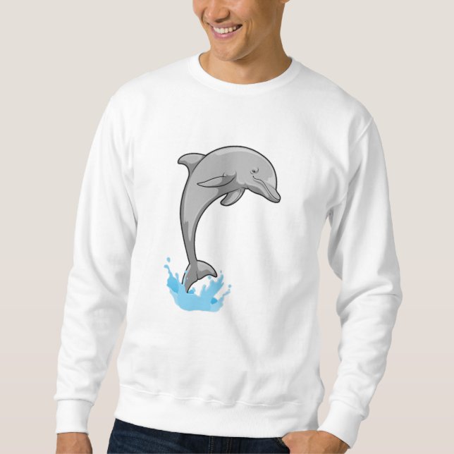 Dolphin over Water Sweatshirt (Front)