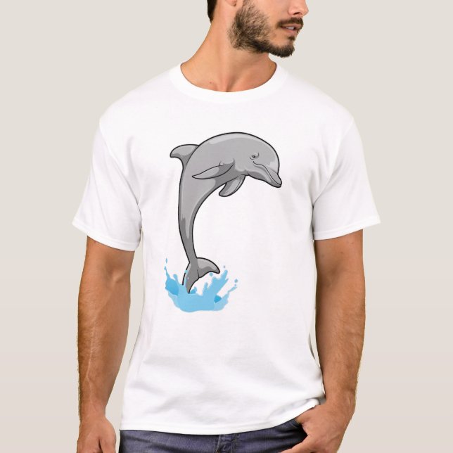 Dolphin over Water T-Shirt (Front)