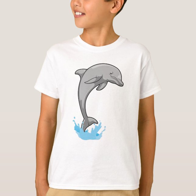 Dolphin over Water T-Shirt (Front)