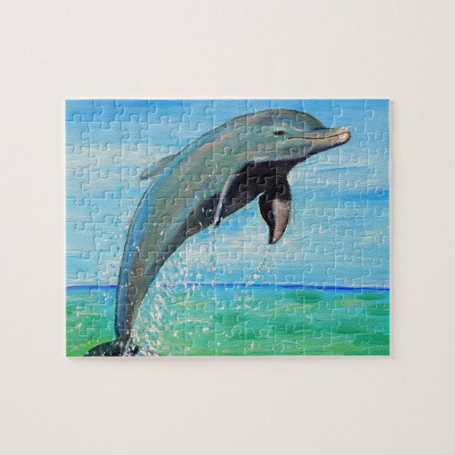 Dolphin Painting Jigsaw Puzzle (Horizontal)