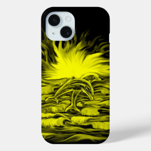 Dolphin pair in the Sunshine iPhone 15 Case
