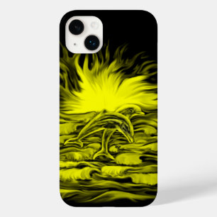 Dolphin pair in the Sunshine Case-Mate iPhone 14 Plus Case
