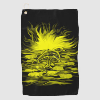 Dolphin pair in the Sunshine Golf Towel