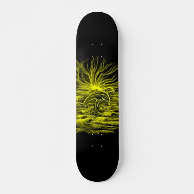 Dolphin pair in the Sunshine Skateboard (Front)