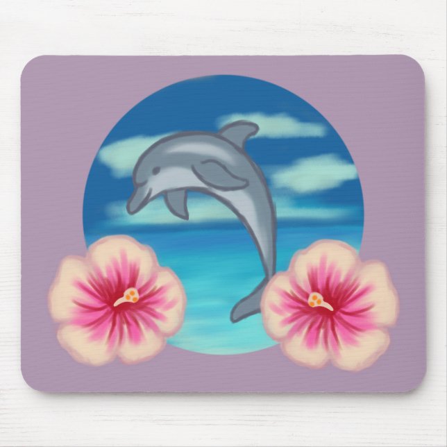 Dolphin Paradise Mouse Pad (Front)