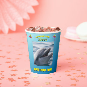 Dolphin Party Splash  Paper Cups