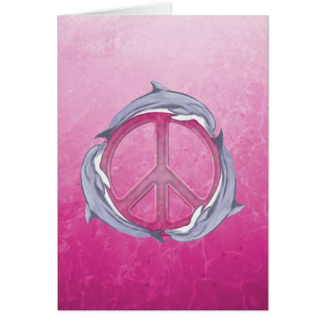 Dolphin Peace Pink (Front)