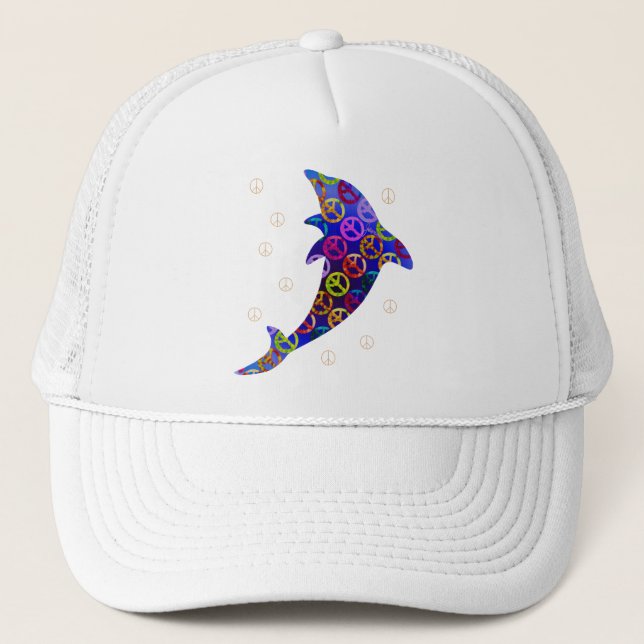 Dolphin Peace Saturday Cap (Front)