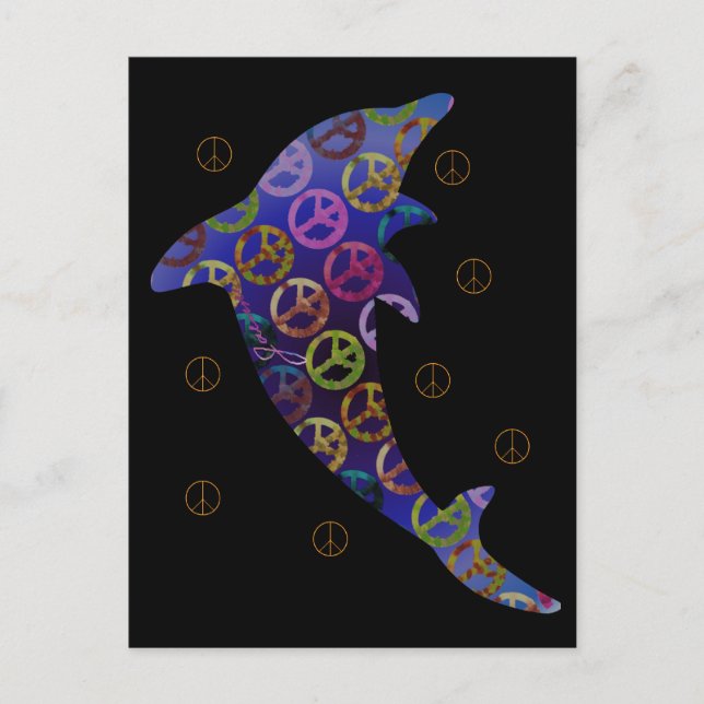 Dolphin Peace Thursday Postcard (Front)