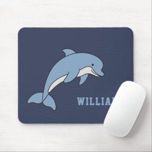 Dolphin Personalized Custom Name Back To School Mouse Pad