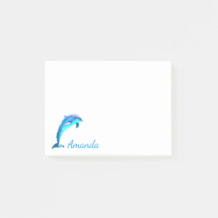Dolphin Personalized Post-it Notes