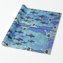 Dolphin Pod Wrapping Paper 1