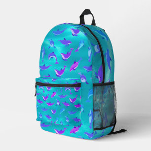 Dolphin Printed Backpack