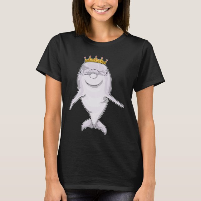 Dolphin Queen Crown T-Shirt (Front)