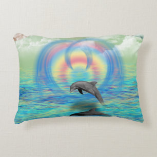 Dolphin Rising Accent Pillow