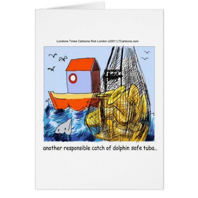 Dolphin-Safe Tuba Funny (Front)