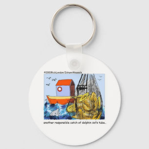 Dolphin Safe Tuba Funny Gifts Tees & Collectibles Keychain