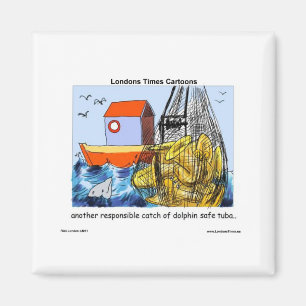 Dolphin-Safe Tuba Funny Gifts Tees Mugs & Cards Magnet