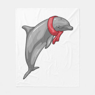 Dolphin Scarf Fleece Blanket
