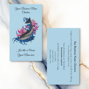 Dolphin Sea/ Ocean Charter Business Cards
