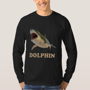Dolphin Shark Confusion Prank Meme Adult Humour T-Shirt