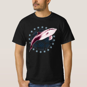Dolphin Slick Graphic Design T-Shirt