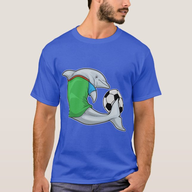 Dolphin Soccer player Soccer Sports T-Shirt (Front)