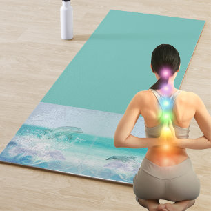 Dolphin Splash Artistic Yoga Mat