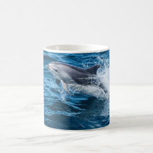 Dolphin Splashing Coffee Mug