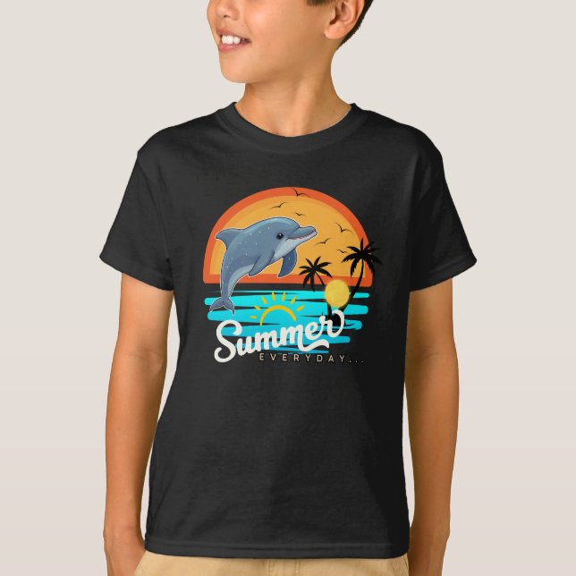 Dolphin, Summer Everyday T-Shirt (Front)