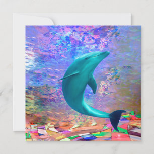 Dolphin Sunlight  Card
