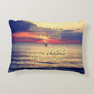 Dolphin Sunset Decorative Pillow