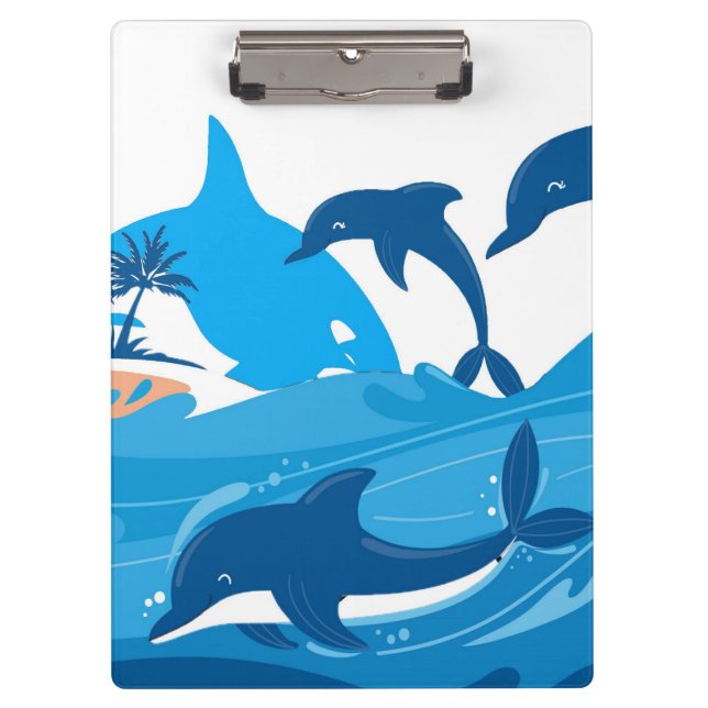 Dolphin Swim Clipboard (Front)