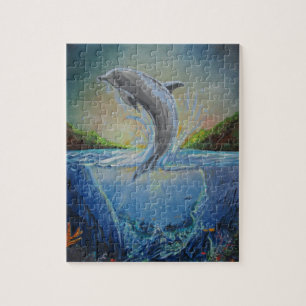 Dolphin Swim Jigsaw Puzzle