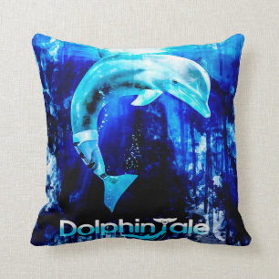 Dolphin Tale Collection Blanket   Unique Gift Idea Throw Pillow