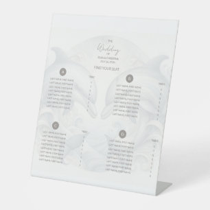 Dolphin Themed Wedding Seating Chart Pedestal Sign