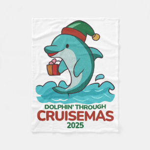 Dolphin’ Through Cruisemas 2025  Fleece Blanket