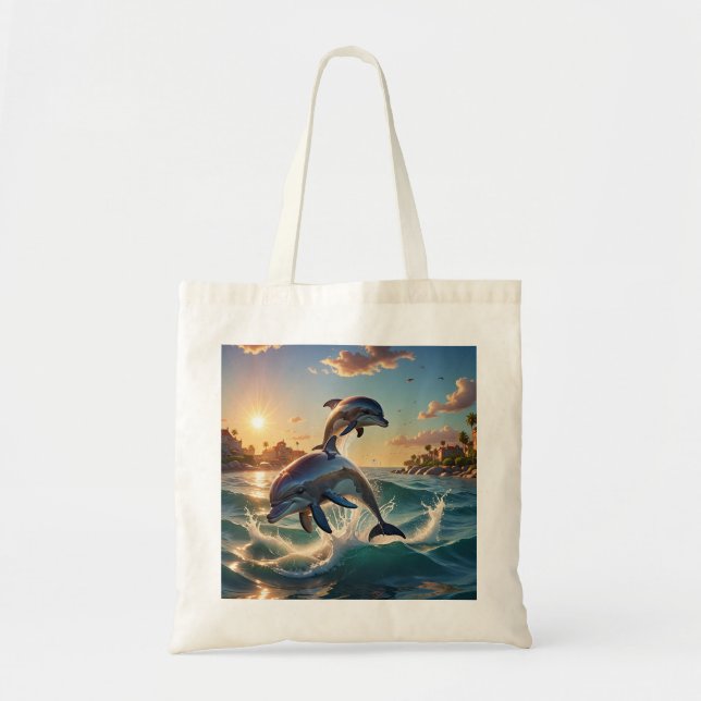 dolphin tote bag (Front)