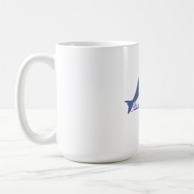 Dolphin Totem: This is Not Art, it's a Message Coffee Mug (Left)