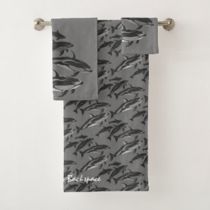 Dolphin Towel Sets Personalized Dolphin Art Towels