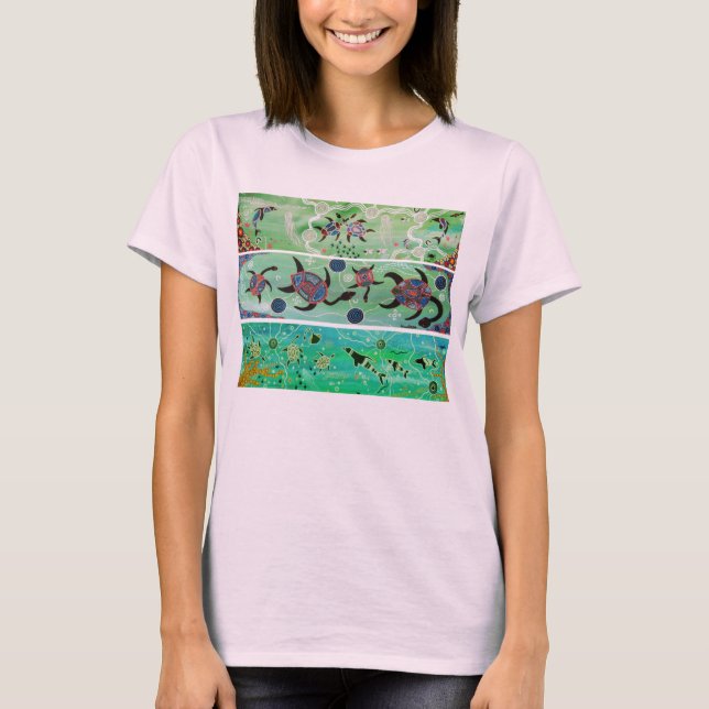Dolphin & Turtle Dreaming T-Shirt (Front)