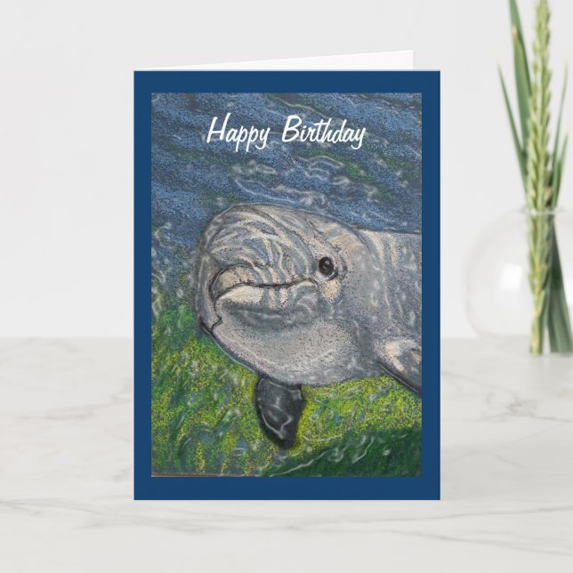 Dolphin Under Water: Coolest Person I Know: Art Card (Front)