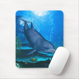 Dolphin Underwater Mouse Pad