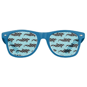 Dolphin Underwater Nature Pattern Retro Sunglasses