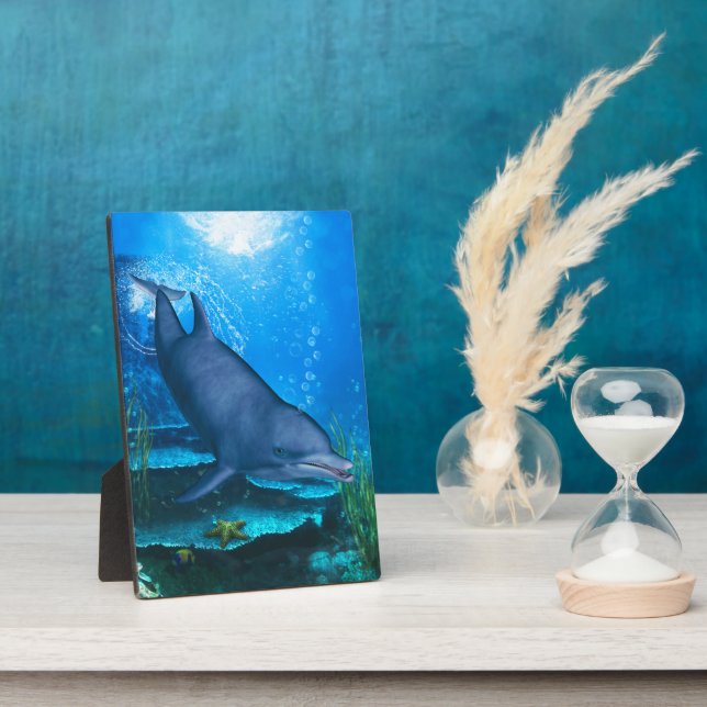 Dolphin Underwater Plaque (Side)