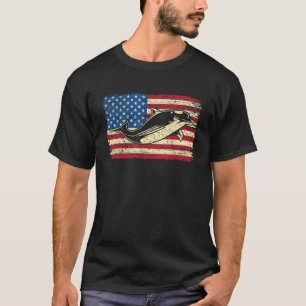 Dolphin Vintage American USA Flag Men Women Teen G T-Shirt