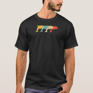 Dolphin Vintage Retro Beluga Fish Orca Lover 60S 7 T-Shirt